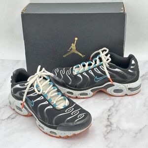 Nike Air Max Plus 3 Shoes Youth Size 6.5Y Black Teal Orange Sneakers CD0609-014